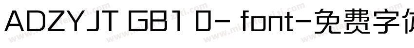 ADZYJT GB1 0- font字体转换